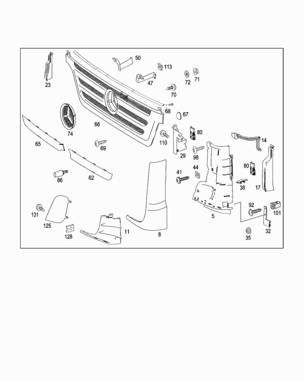 Ornament deflector cabina Atros 2 (poz.11)