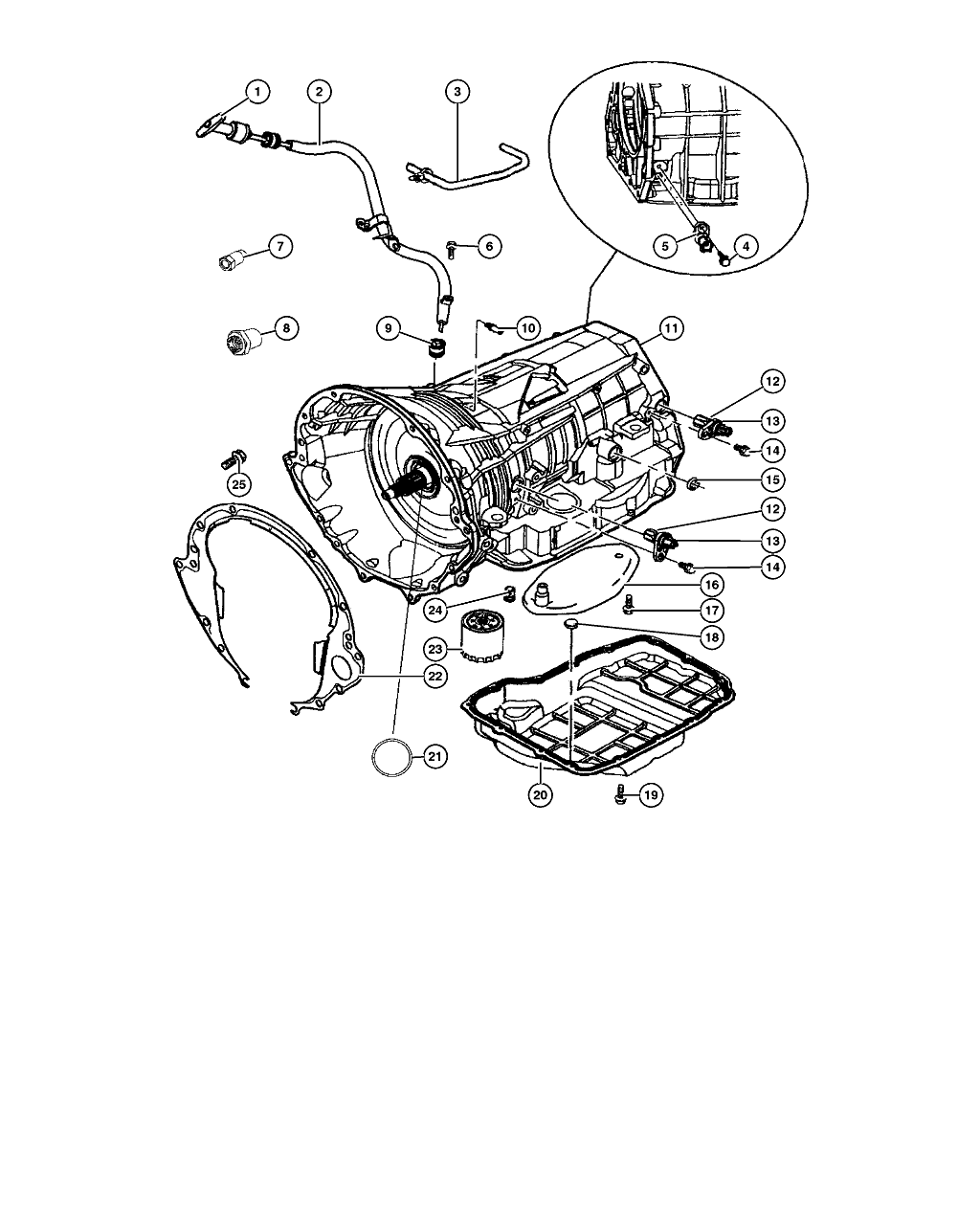 Baie ulei cutie viteza Grand Cherokee (poz.20)