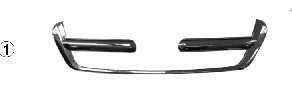 Ornament cromat grila radiator Honda CRV II 