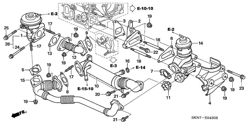 Supapa EGR motor 2,2 CTDi (poz.1)