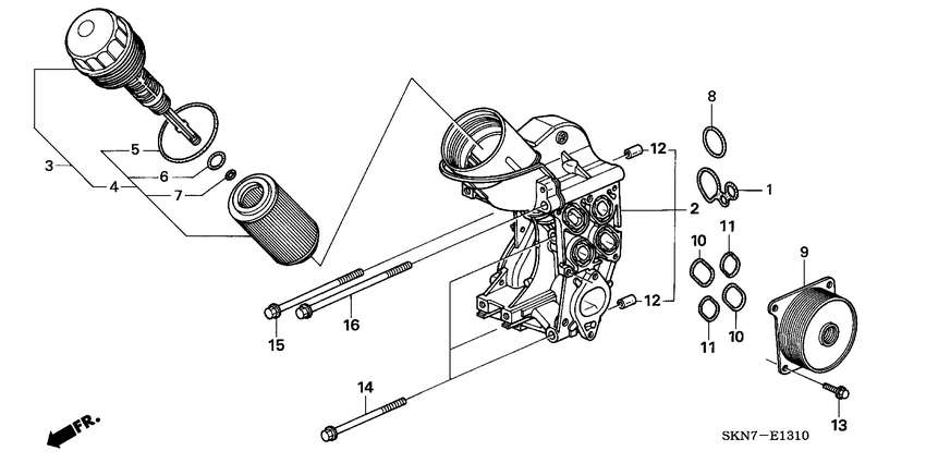 Radiator racire ulei motor 2,2 CTDi (poz.9)