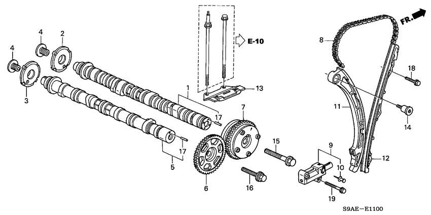 Kit distributie lant motor 2,0 Honda benzina (vezi schita)