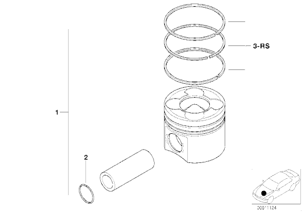 Set segmenti STD motor 3,0 D BMW