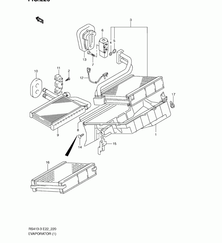 Evaporator clima Suzuki SX4