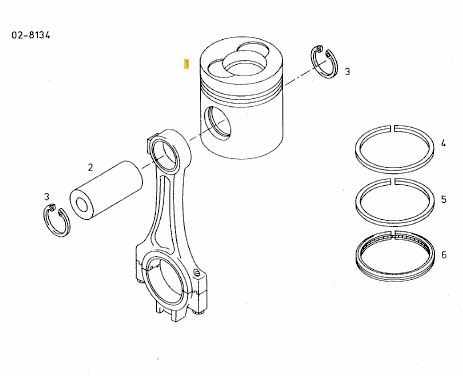 Segmenti piston STD motor Man 4580 cmc D0834