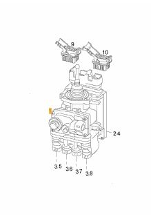 Supapa pedala frana picior autocar Man Lion