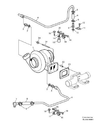 Turbina motor Volvo 12,2TD autocar B12B