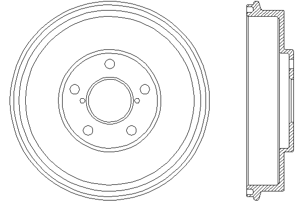 Tambur frana spate Subaru Forester