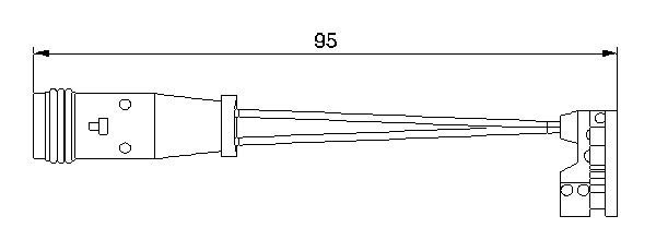Senzor placute frana Vito II (fata/spate)