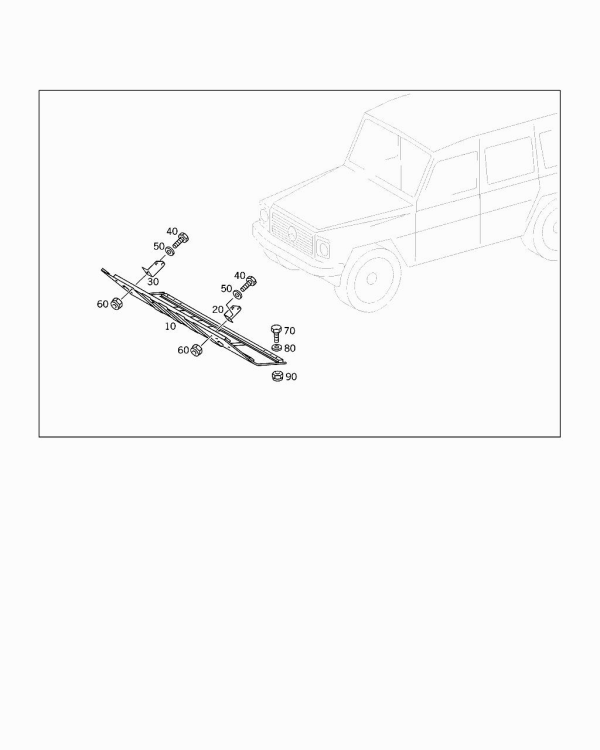 Scut motor fata G Class (poz.10)
