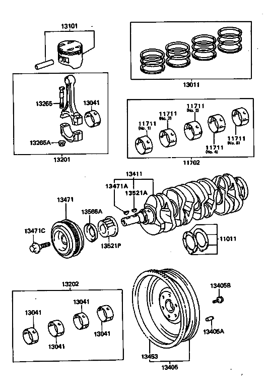 Biela piston 2.0 Toyota