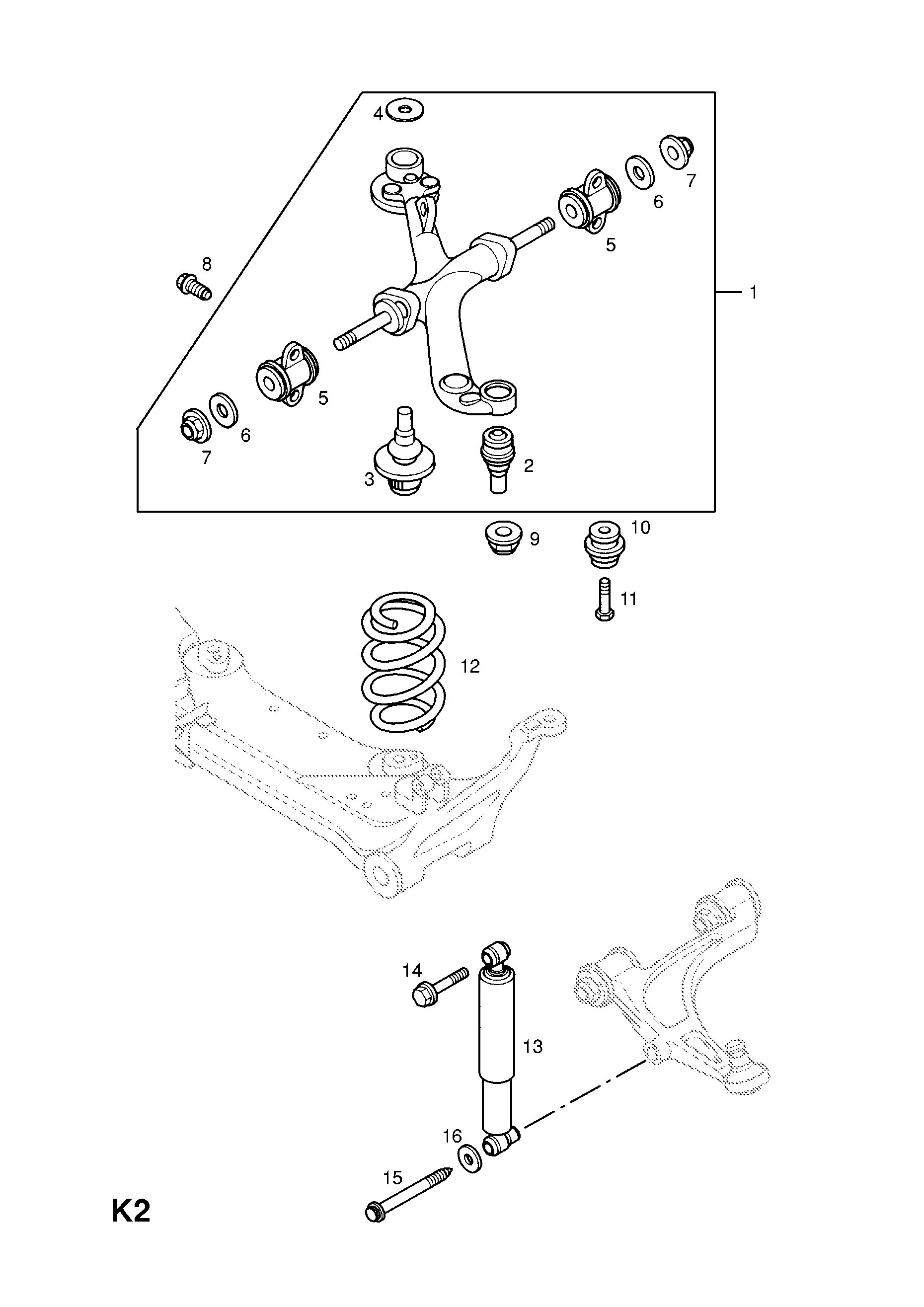 Brat superior punte fata Renault Mater/Opel Movano