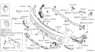 Capac proiector bara fata Nissan Navara (poz.62256)