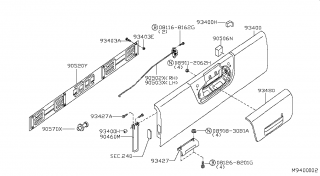 Ornament oblon bena spate  Nissan Navara (poz.90606)