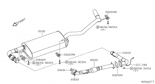 Toba esapament finala Nissan Navara