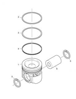 Piston STD motor Scania 12,7D HPI