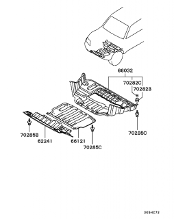 Scuturi motor Pajero III (vezi schita)