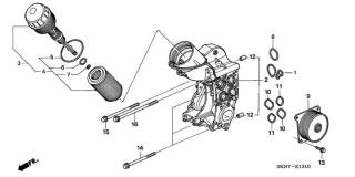 Radiator racire ulei motor 2,2 CTDi (poz.9)