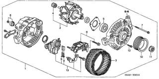 Fulie alternator motor 2,0 Honda (poz.10)
