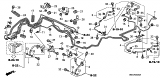 Furtune frana fata/spate Honda Civic VIII (vezi schita)