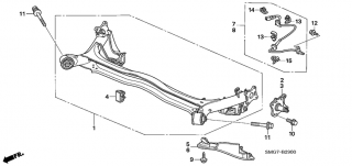 Senzor ABS roata spate Honda Civic VIII (poz.7,8)