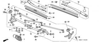 Motor stergatori parbriz Honda Civic (poz.1)