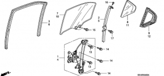 Macara usa spate Honda Accord VIII (poz.1,4).