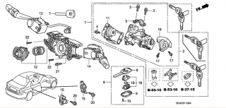 Comutatoare coloana directie Honda Accord VIII