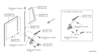 Macara usa spate Nissan Patrol II (fara motor)