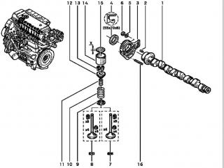 Tachet 44 mm motor 2,5 dCi Renault (poz.14)