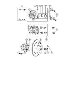 Etrier spate Jeep Compass/Patriot (poz.2)