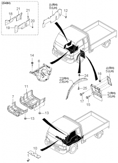 Scut motor Kia K 2500 (poz.7)