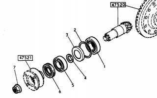 Rulment grup spate spre cardan Renault Midlum (poz.5)
