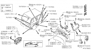 Suport scara inferioara Nissan Cabstar (poz.96116)