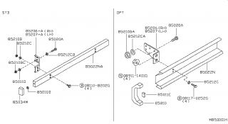 Ornament lateral bara spate cu scut Nissan Cabstar