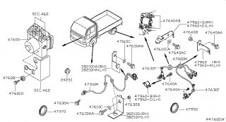 Roata polara senzor ABS spate Nissan Cabstar (poz.47950)