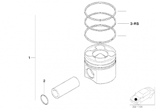 Set segmenti STD motor 3,0 D BMW