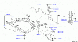 Bascula superioara punte fata Nissan Murano (poz.54342)