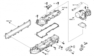Senzor galerie admisie motor 3,0 D Iveco (poz.12)