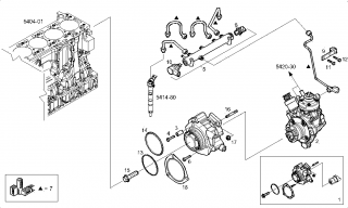 Senzor presiune rampa injectoare motor 3,0 D Iveco (poz.8)
