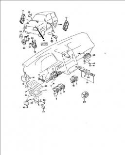 Comutator lumini si stergatoare Suzuki Vitara