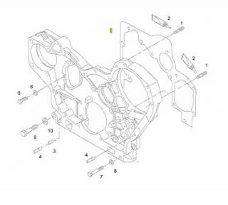 Garnitura capac distributie motor Man  4580 cmc D0834