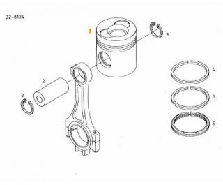 Segmenti piston STD motor Man 4580 cmc D0834