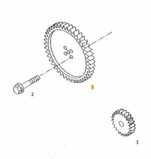 Pinion ax came motor 4580 cmc Man D0834