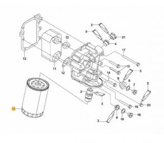 Racitor termoflot motor Man 4580 cmc D0834 (poz.11)