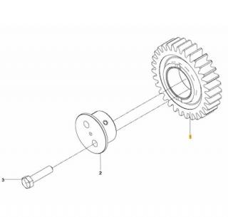 Pinion intermediar distributie motor Man 4.6TD dupa 2005