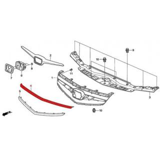 Ornament superior grila radiator Honda Acord VIII (poz.4)