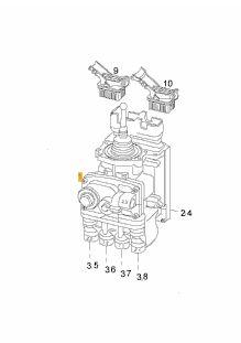 Supapa pedala frana picior autocar Man Lion