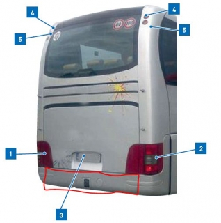 Bara spate centrala autocar Man Lion (poz.7)