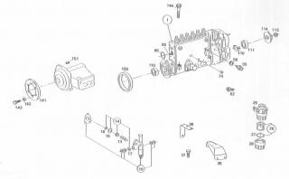 Senzor temperatura pompa injectie motor Mercedes 11,3D (poz.5)